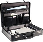 Samsonite Bonded Leather Attache, Black, One Size - Image 6